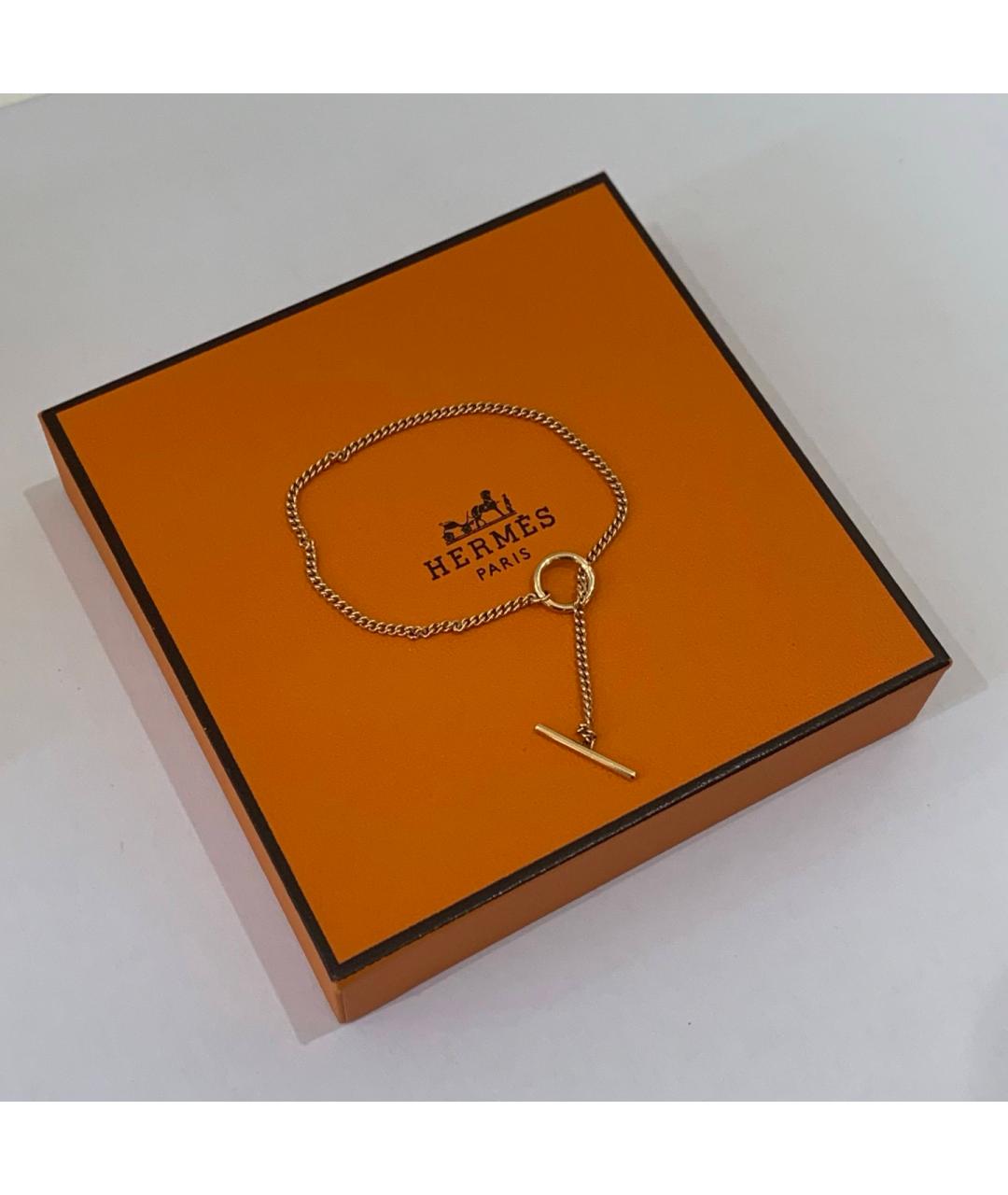 HERMES Золотой браслет из розового золота, фото 4