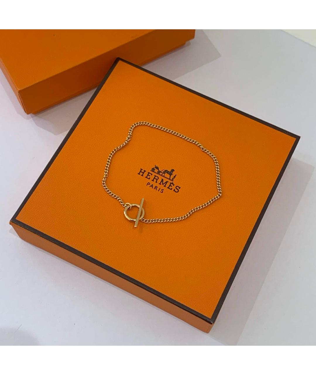 HERMES Золотой браслет из розового золота, фото 3