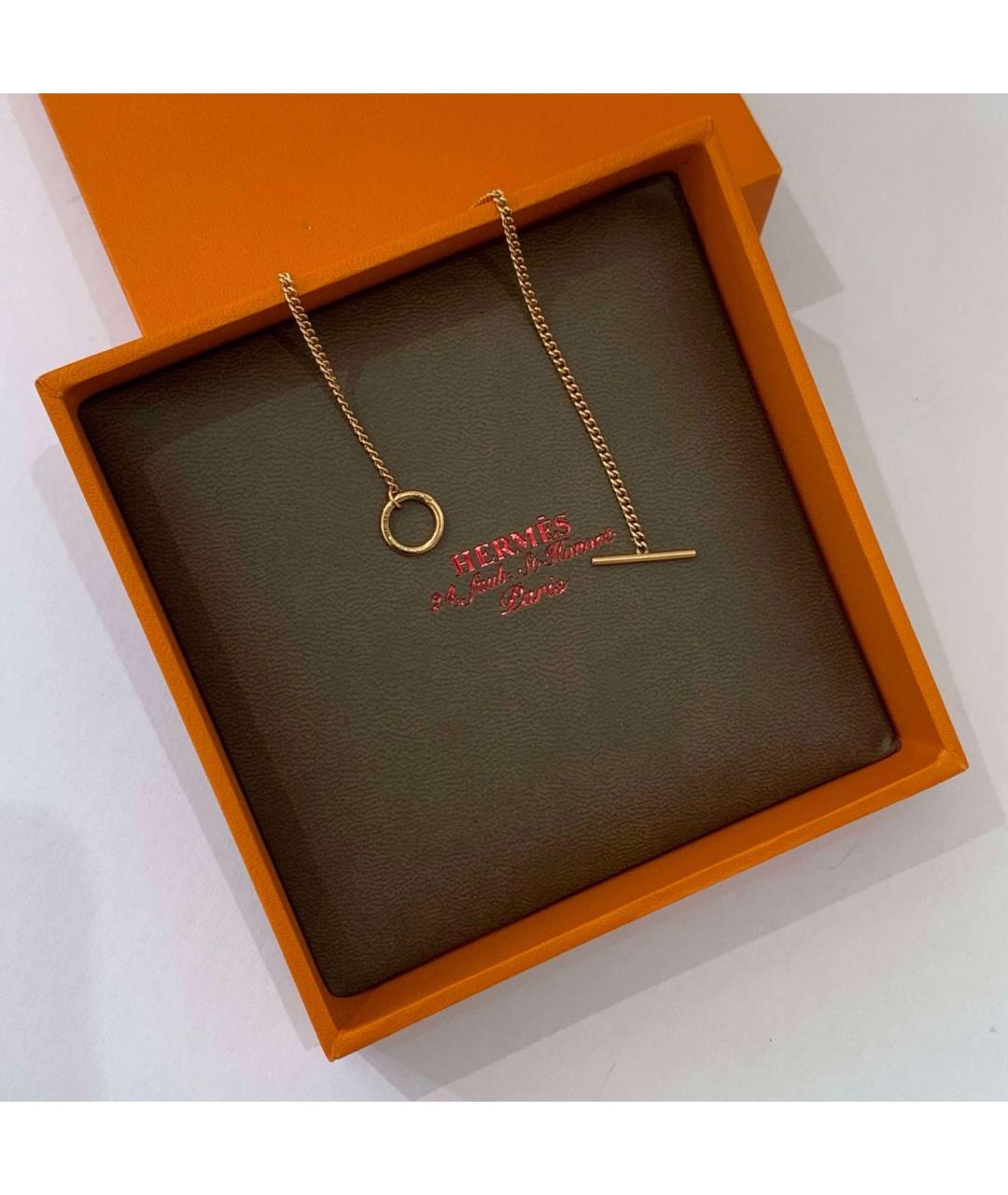 HERMES Золотой браслет из розового золота, фото 2