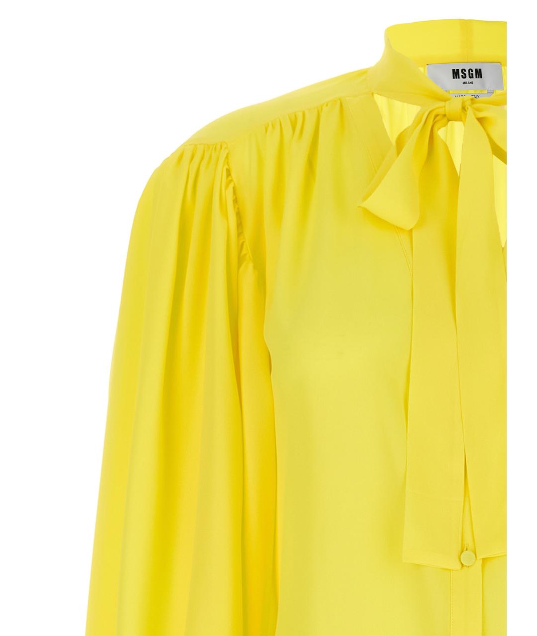 MSGM Желтая блузы, фото 3