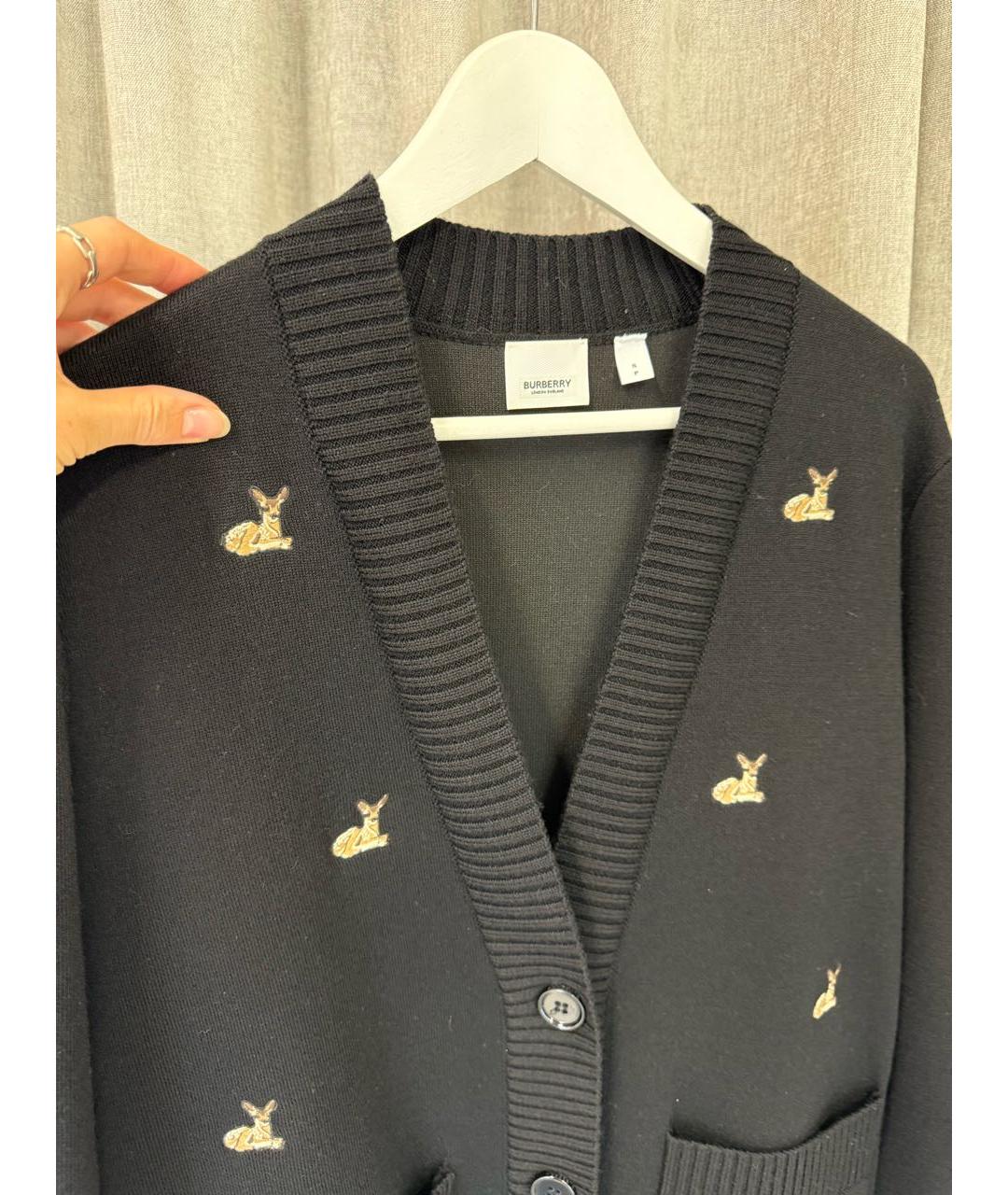 BURBERRY Черный кардиган, фото 2