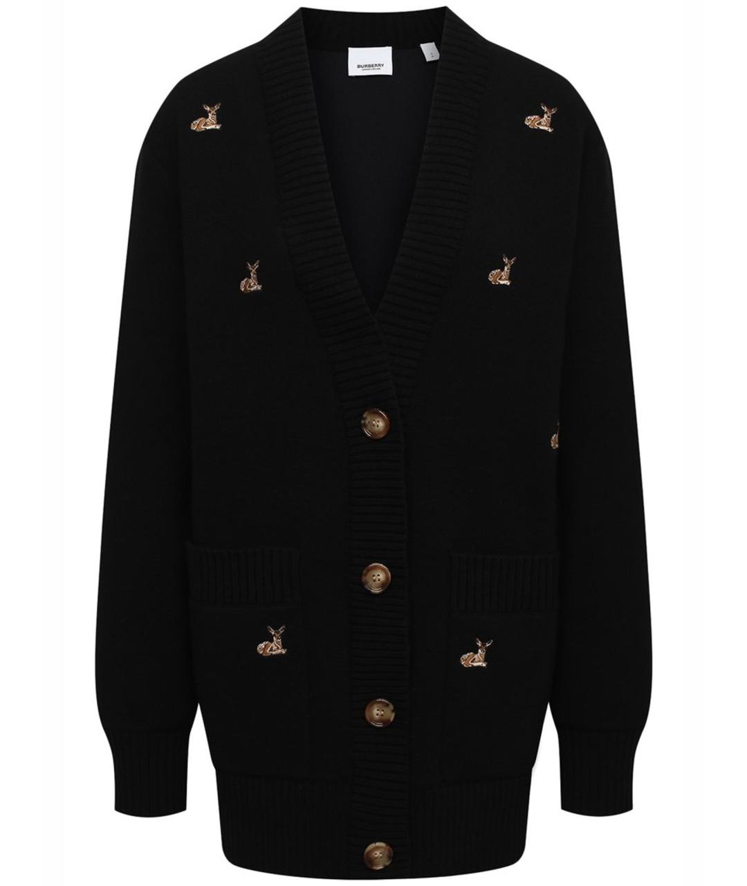 BURBERRY Черный кардиган, фото 1