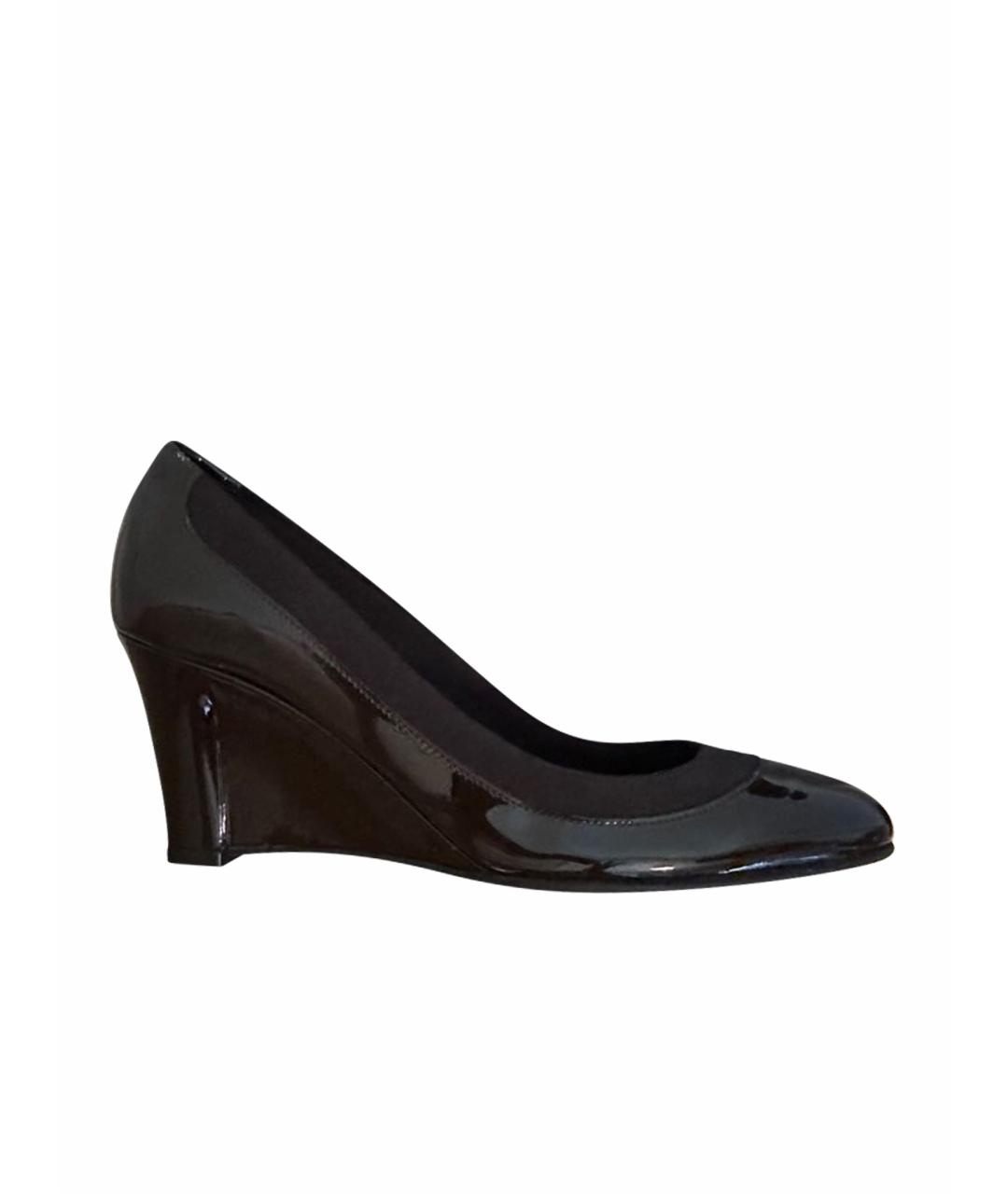 FERRAGAMO Коричневые туфли из лакированной кожи, фото 1