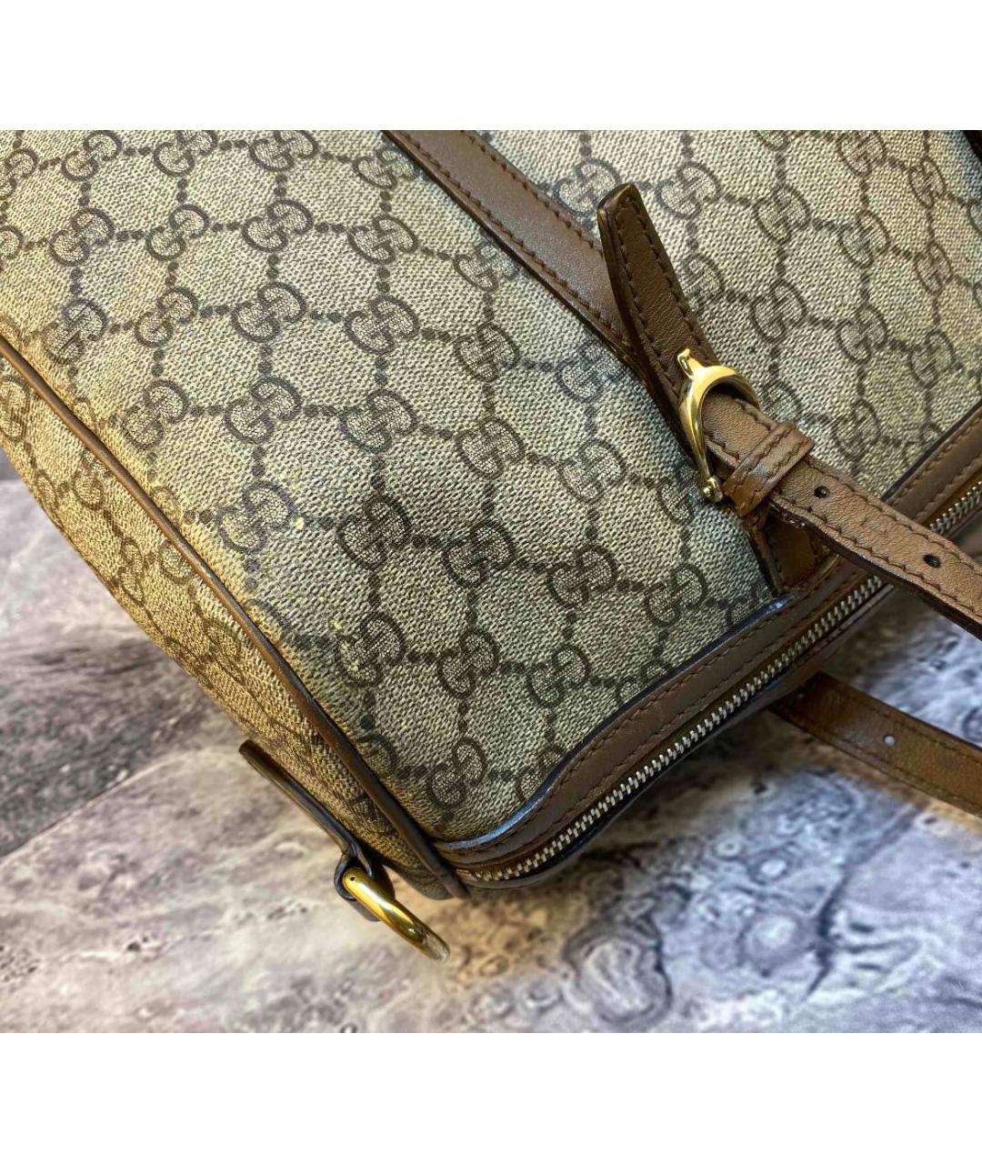 GUCCI Бежевая дорожная/спортивная сумка, фото 6