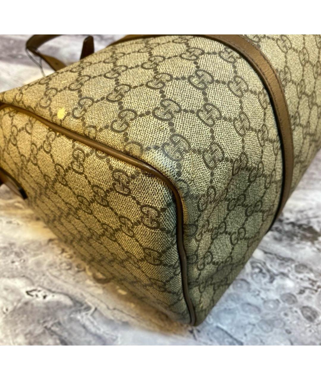 GUCCI Бежевая дорожная/спортивная сумка, фото 5