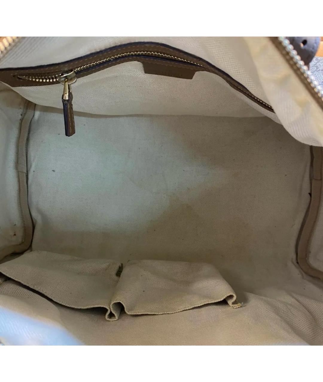 GUCCI Бежевая дорожная/спортивная сумка, фото 4
