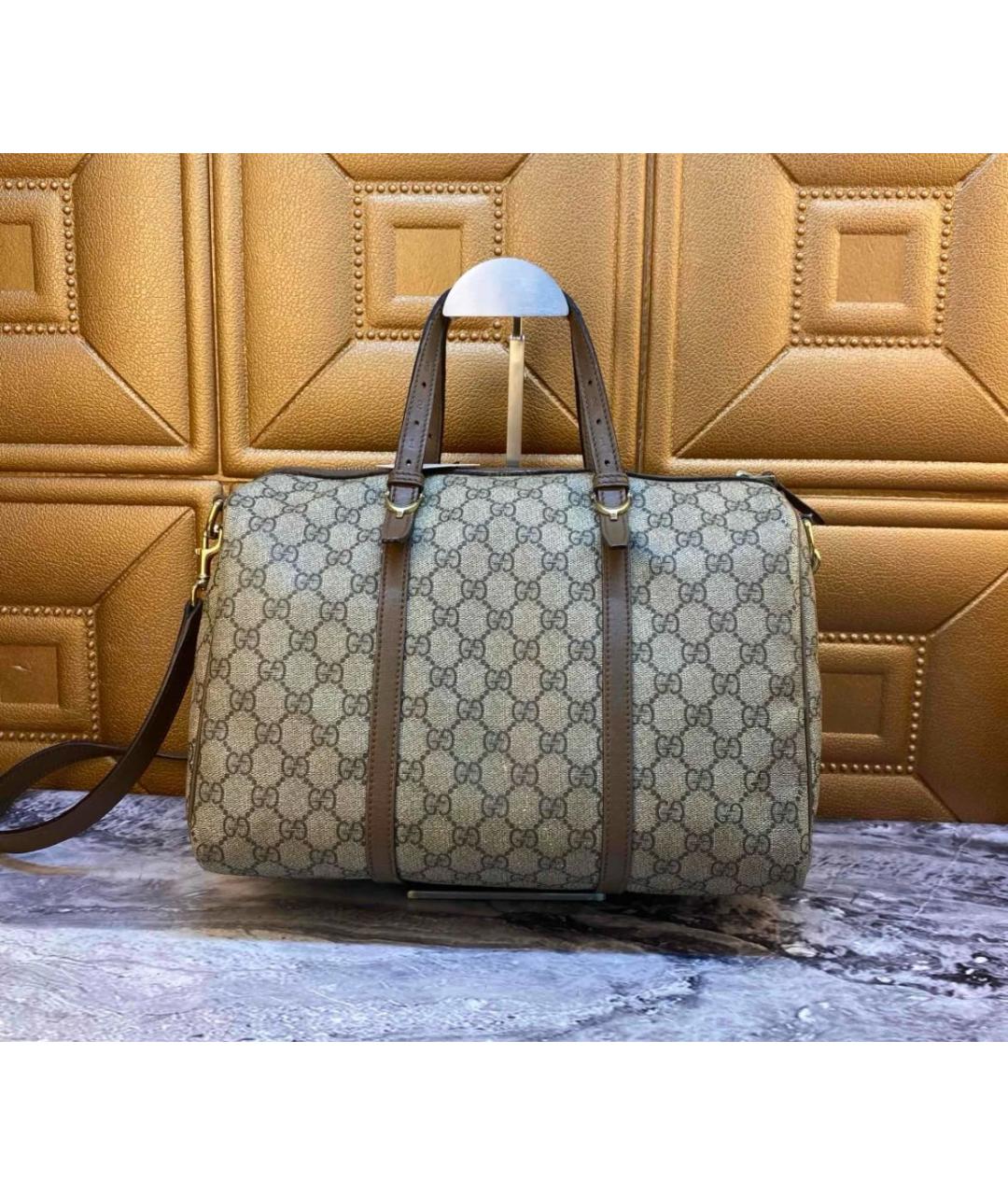 GUCCI Бежевая дорожная/спортивная сумка, фото 2