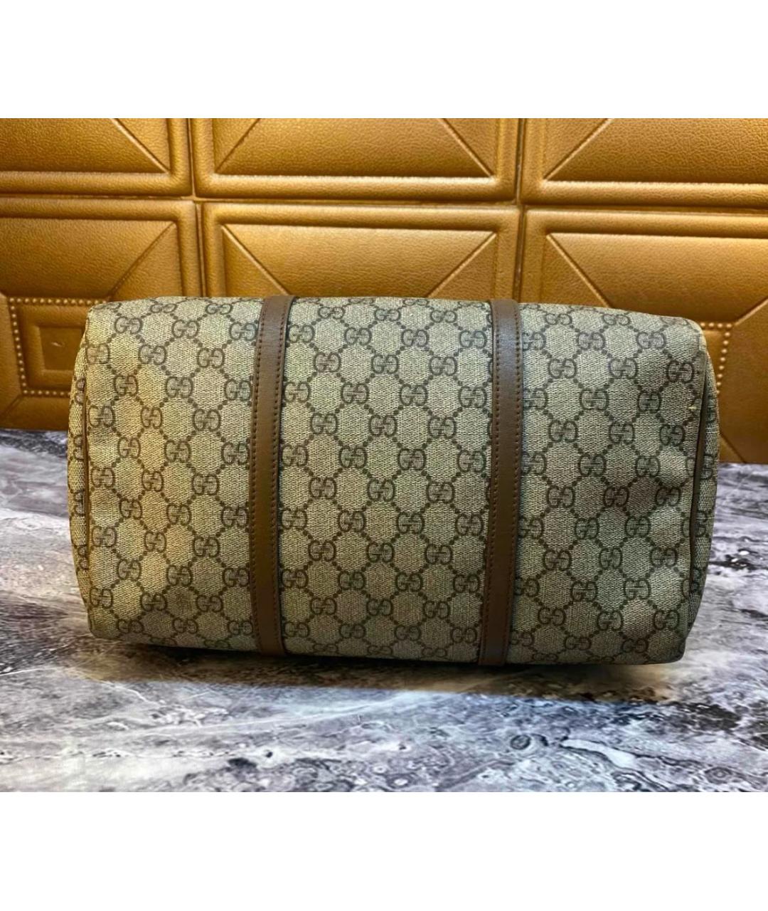 GUCCI Бежевая дорожная/спортивная сумка, фото 3