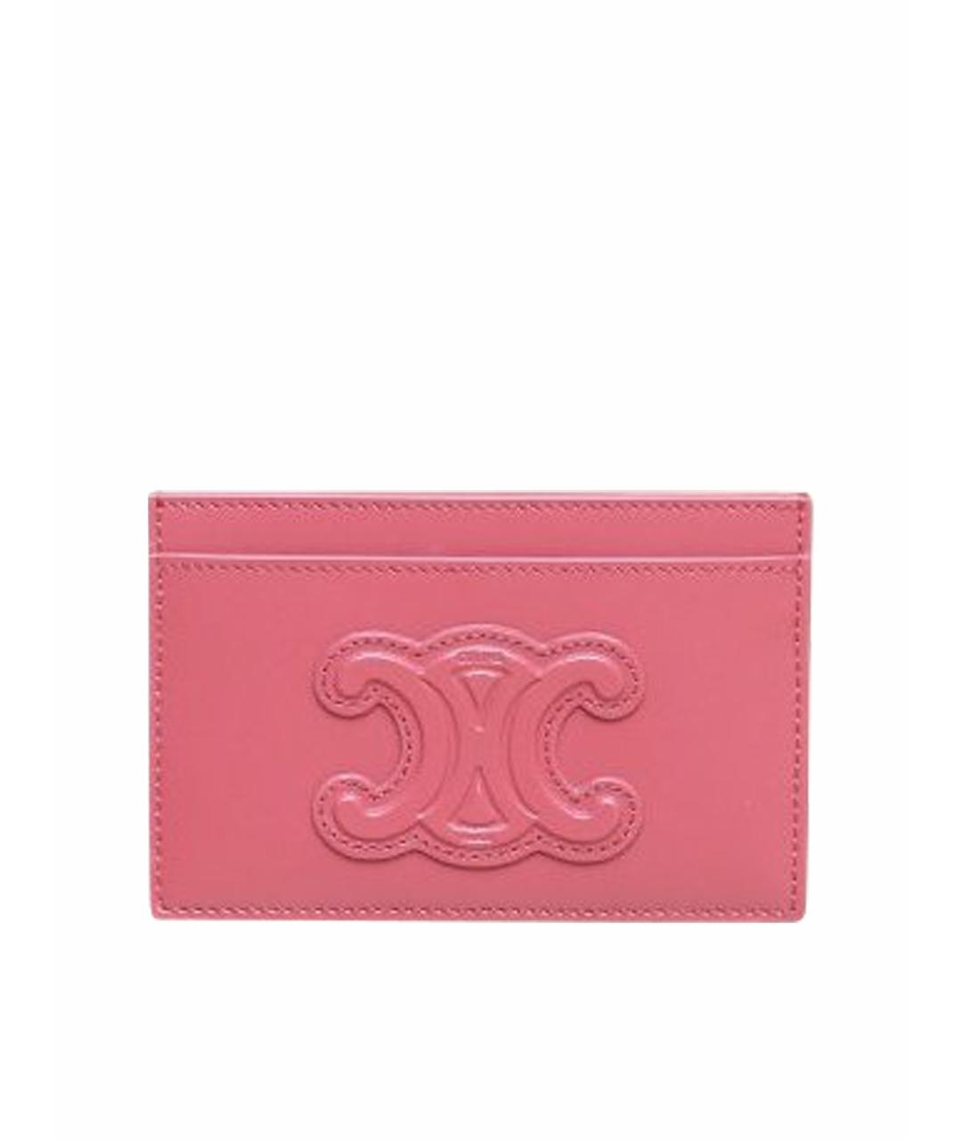 CELINE Розовый кожаный кошелек, фото 1