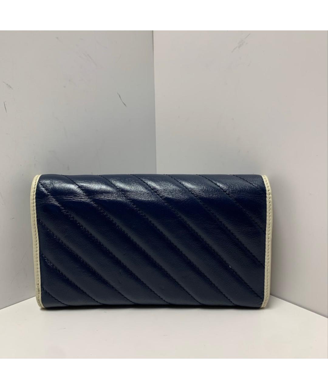GUCCI Синий кожаный кошелек, фото 2