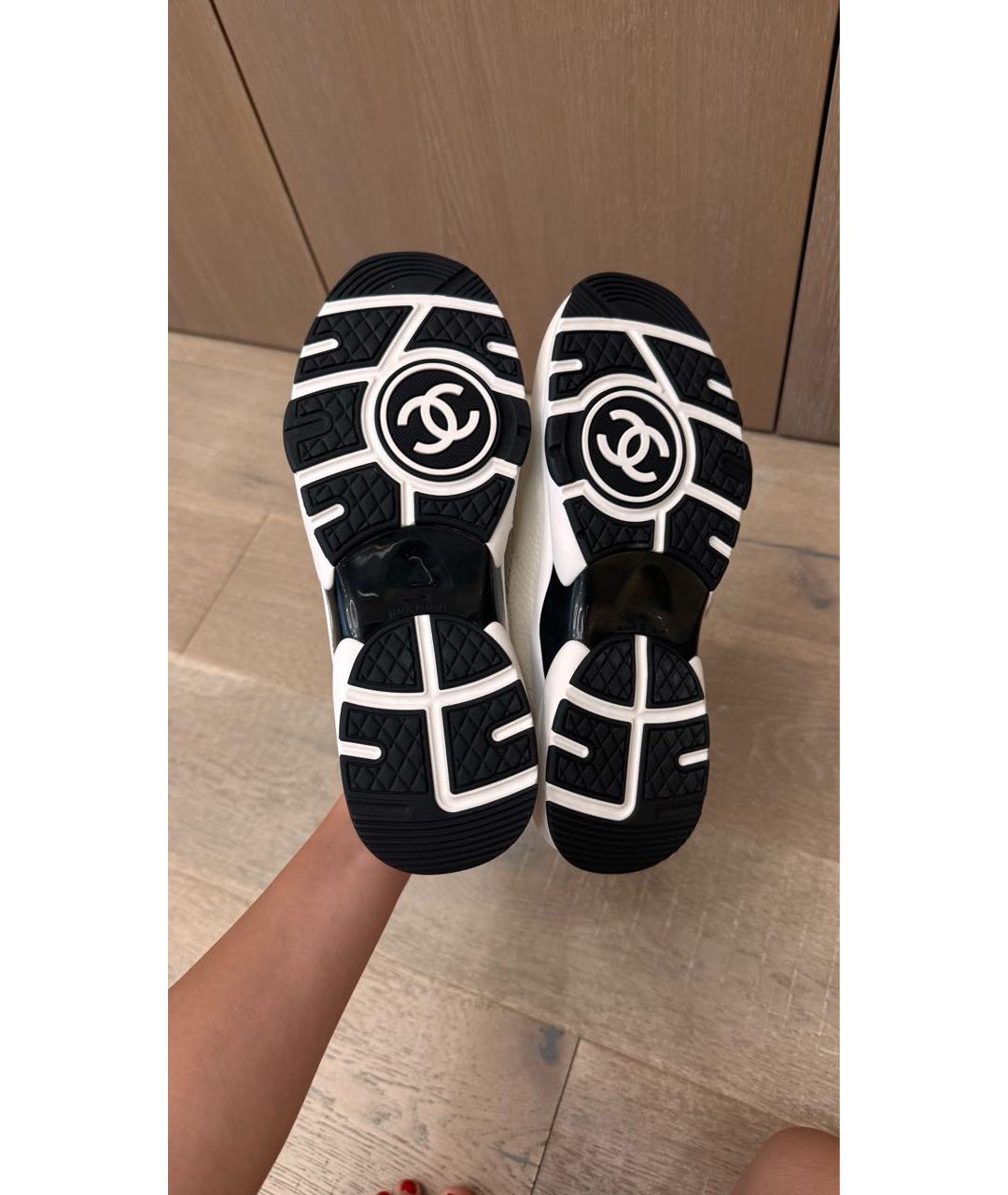 CHANEL Белые кроссовки, фото 6