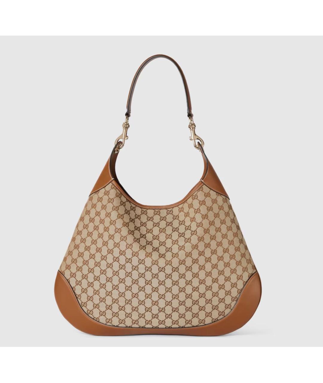 GUCCI Бежевая жаккардовая сумка через плечо, фото 9