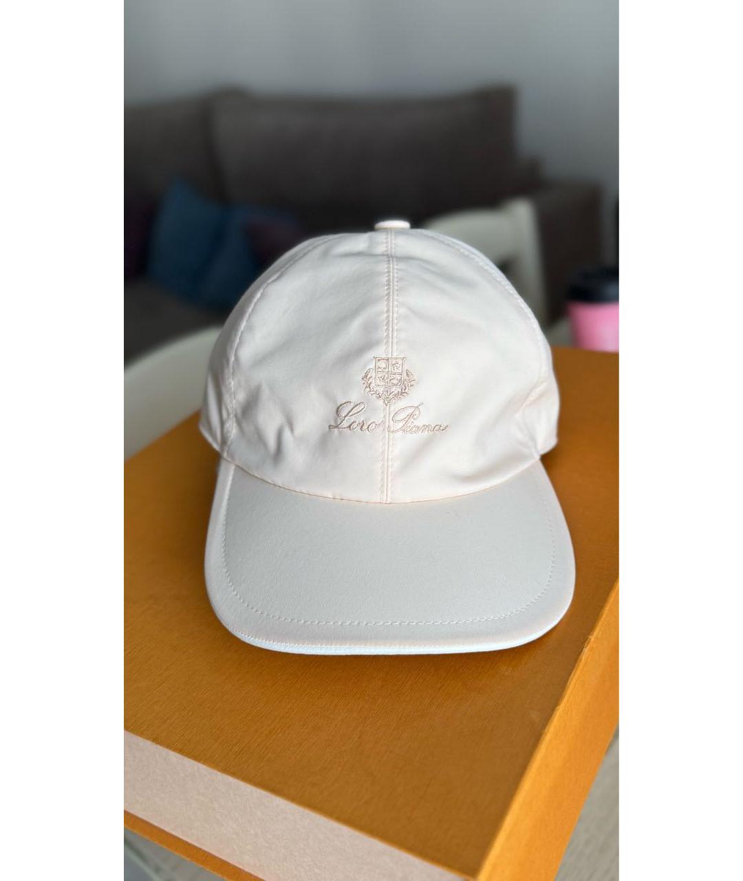 LORO PIANA Бежевая кепка, фото 5