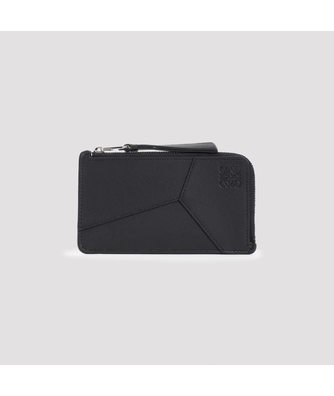 LOEWE Черный кожаный кошелек, фото 3