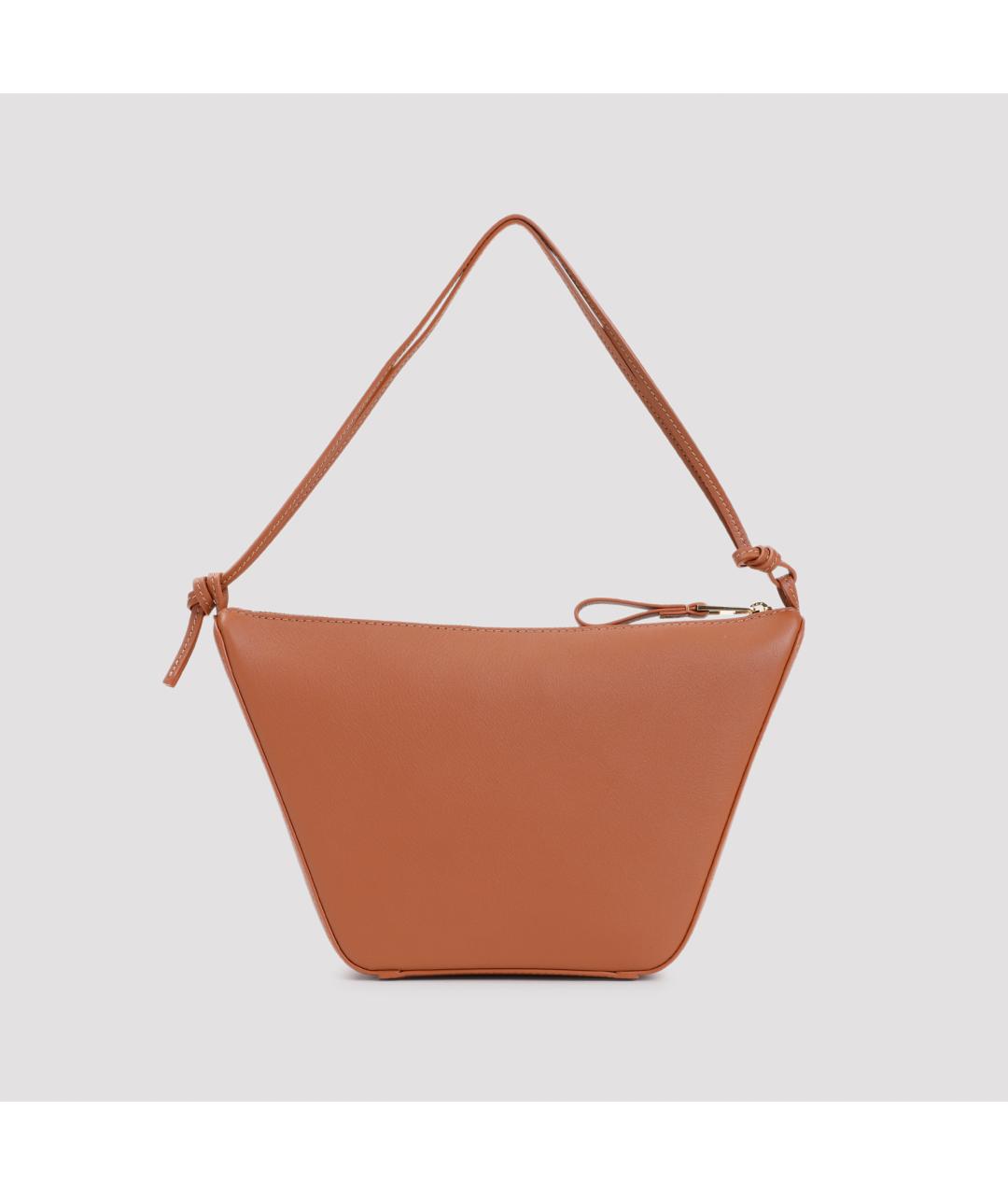 LOEWE Коричневая кожаная сумка через плечо, фото 4