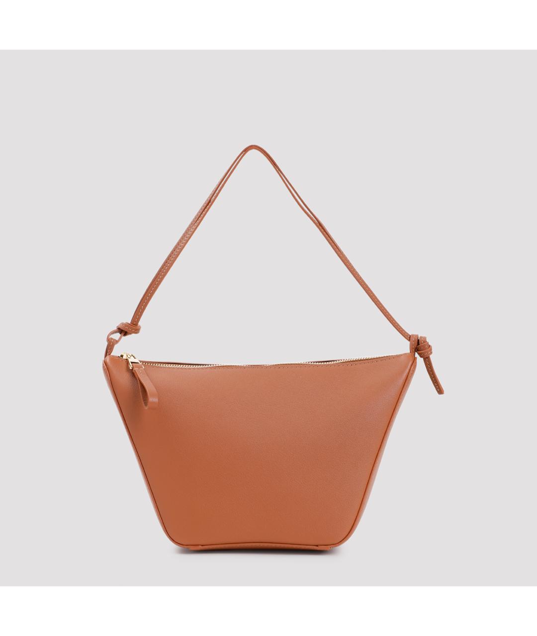 LOEWE Коричневая кожаная сумка через плечо, фото 2