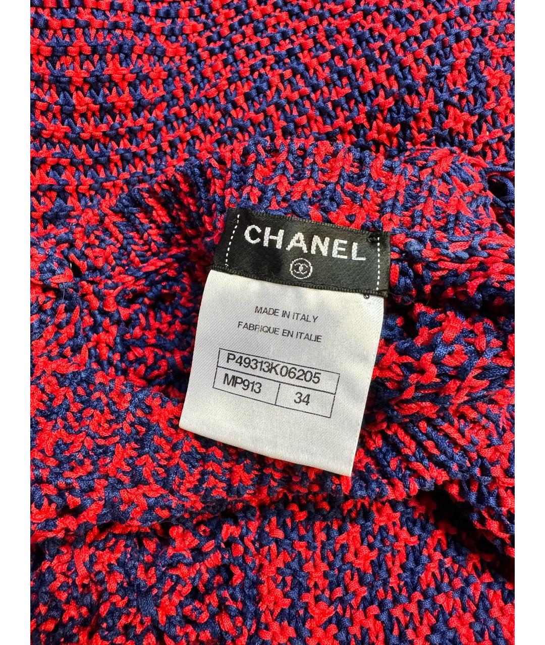 CHANEL Мульти хлопковое повседневное платье, фото 4