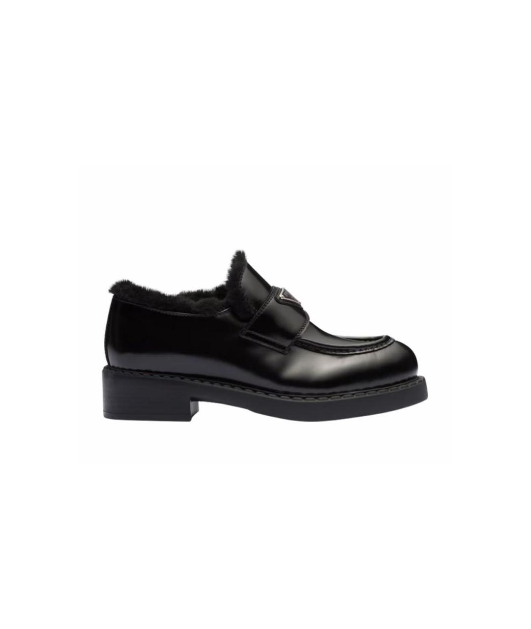 PRADA Черные кожаные лоферы, фото 6