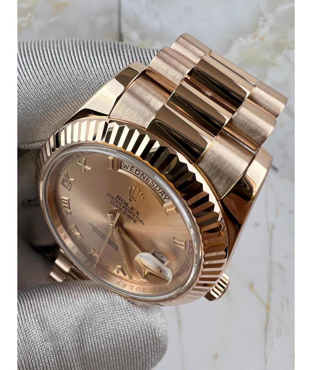 ROLEX Золотые часы из розового золота, фото 6