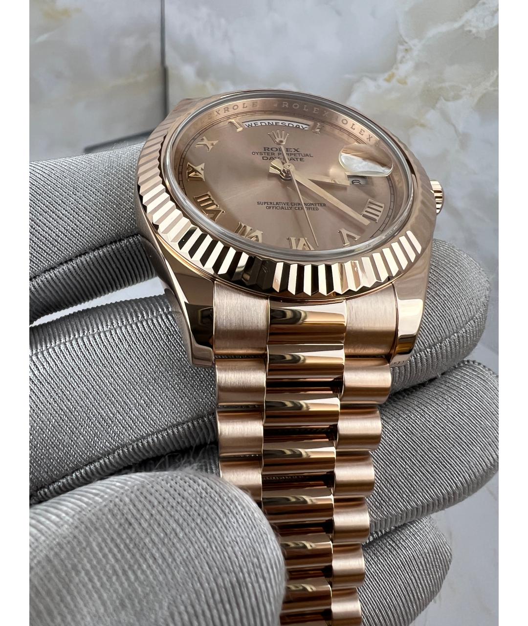 ROLEX Золотые часы из розового золота, фото 8