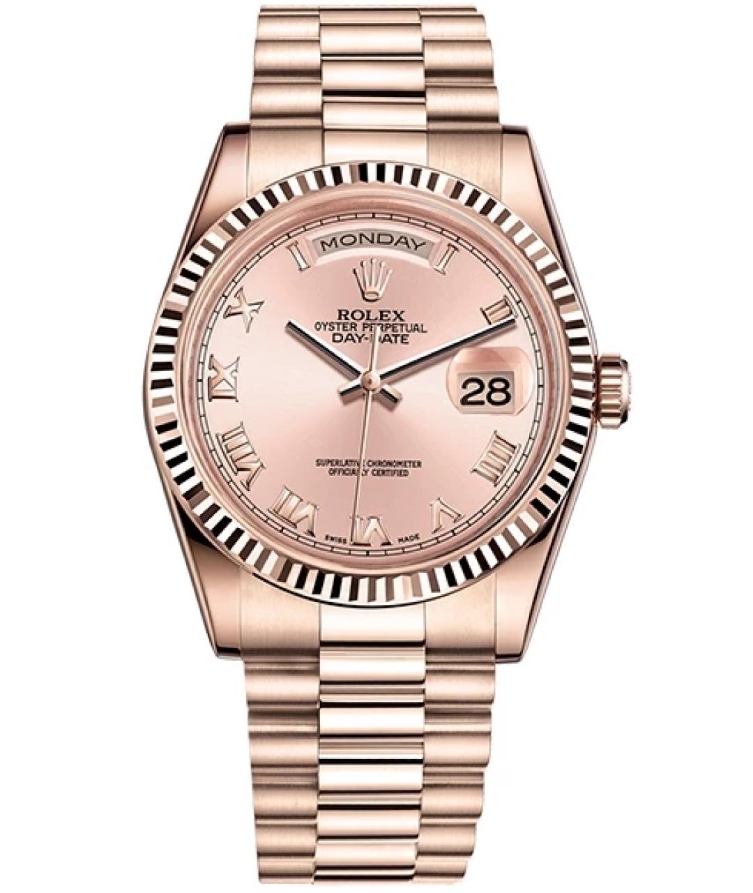ROLEX Золотые часы из розового золота, фото 1