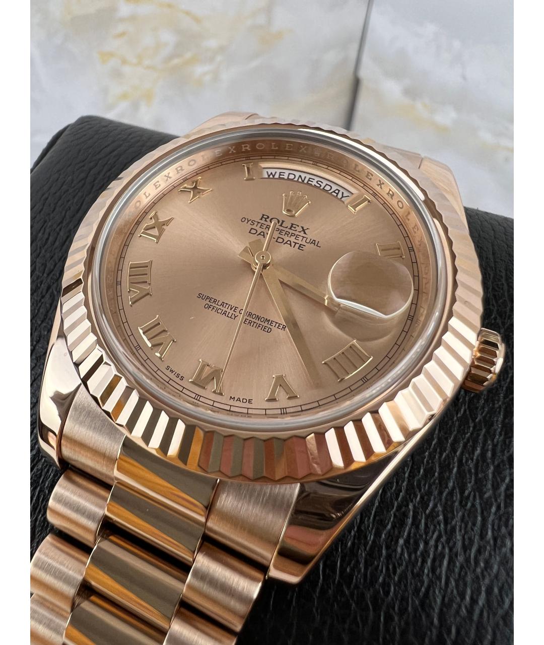 ROLEX Золотые часы из розового золота, фото 3