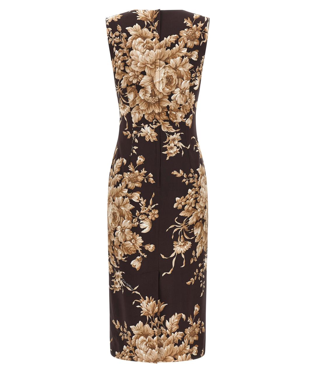 DOLCE&GABBANA Мульти шелковое коктейльное платье, фото 2