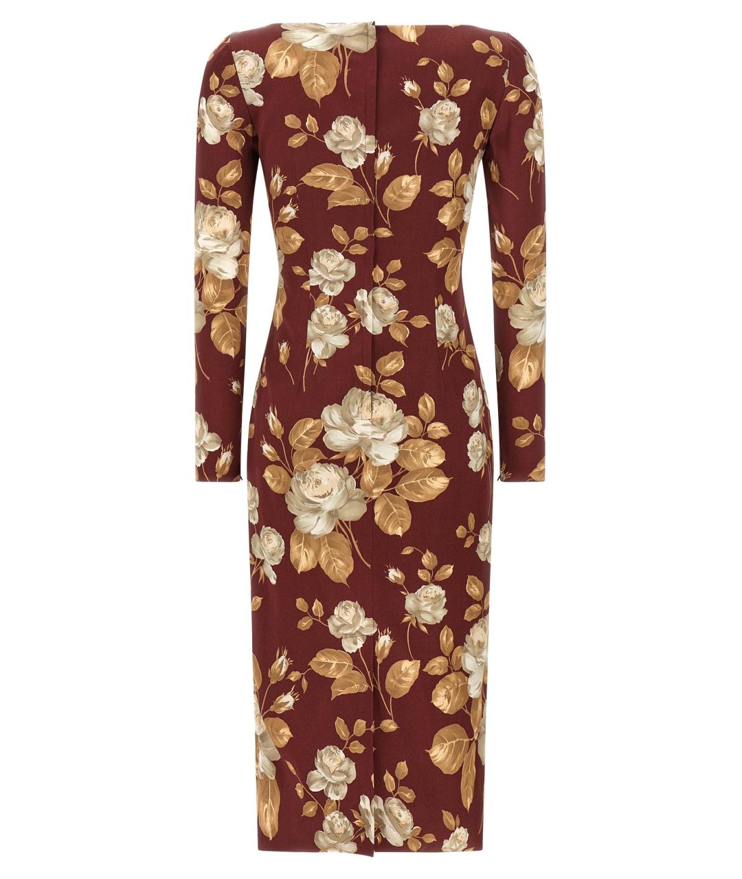 DOLCE&GABBANA Мульти вискозное коктейльное платье, фото 2