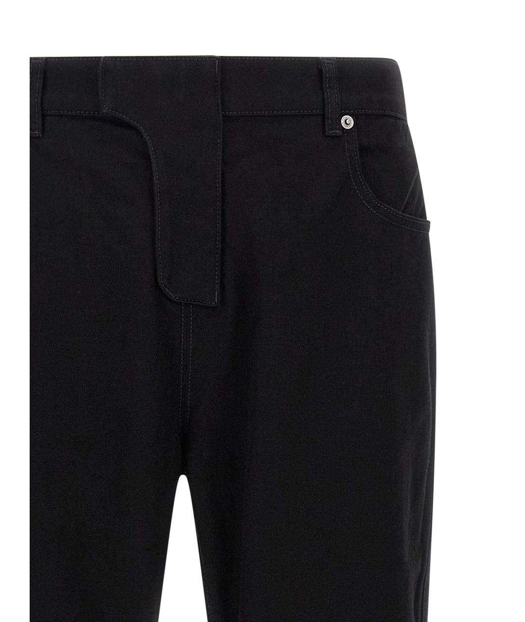 BALMAIN Черные хлопковые прямые джинсы, фото 3