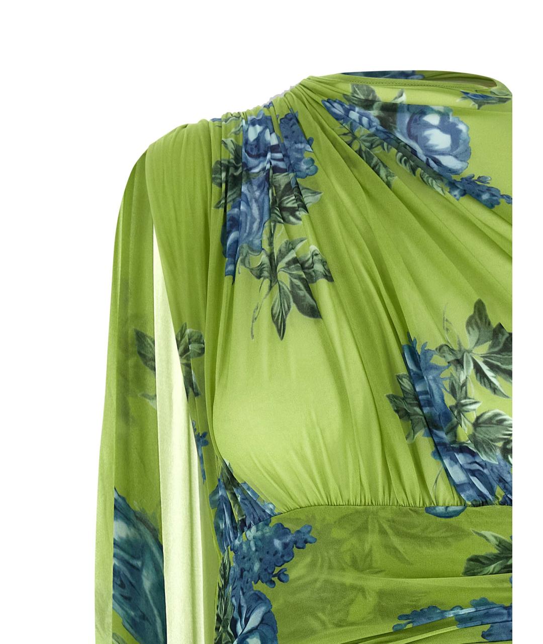 MAGDA BUTRYM Зеленые вискозное коктейльное платье, фото 3