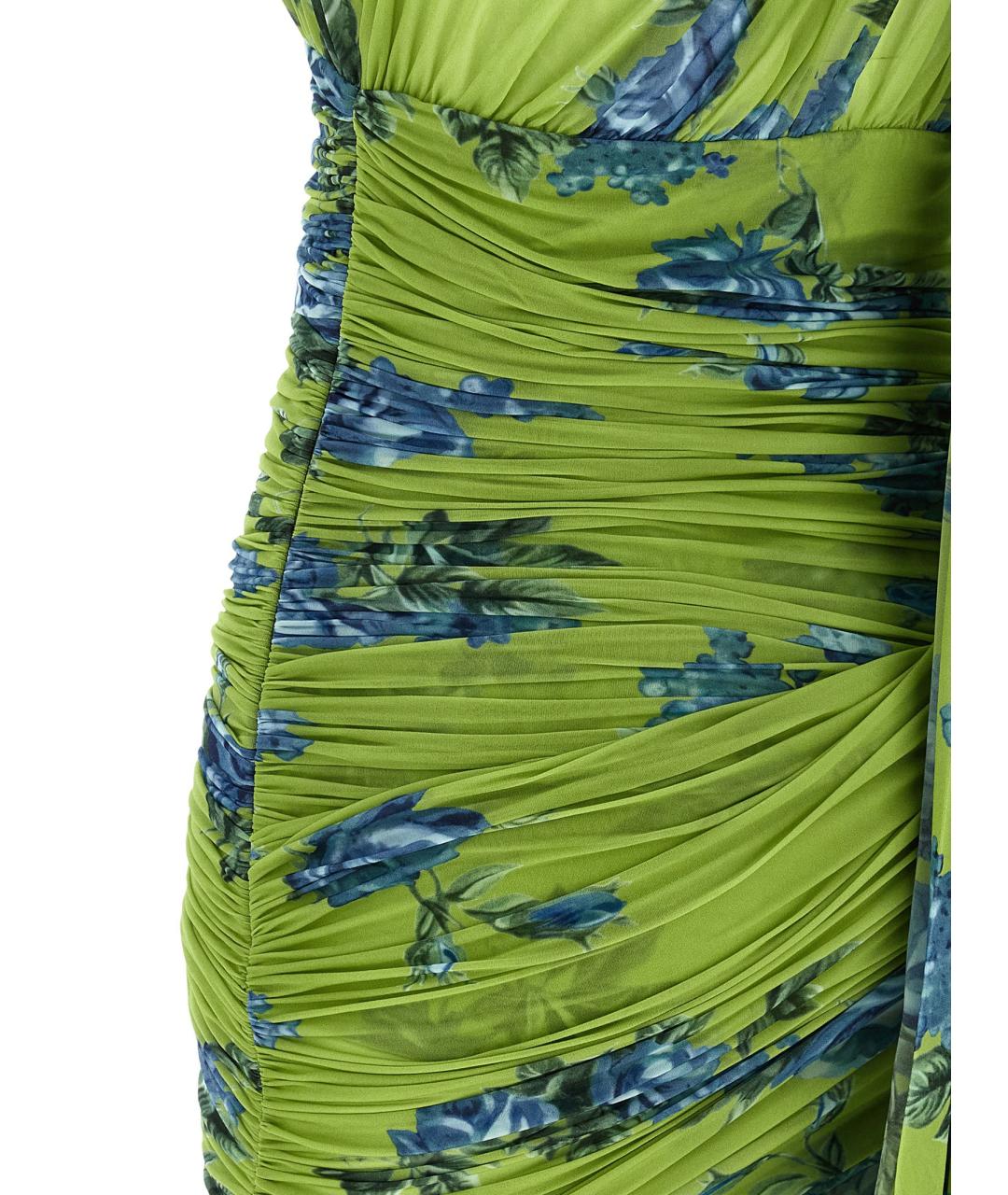 MAGDA BUTRYM Зеленые вискозное коктейльное платье, фото 4