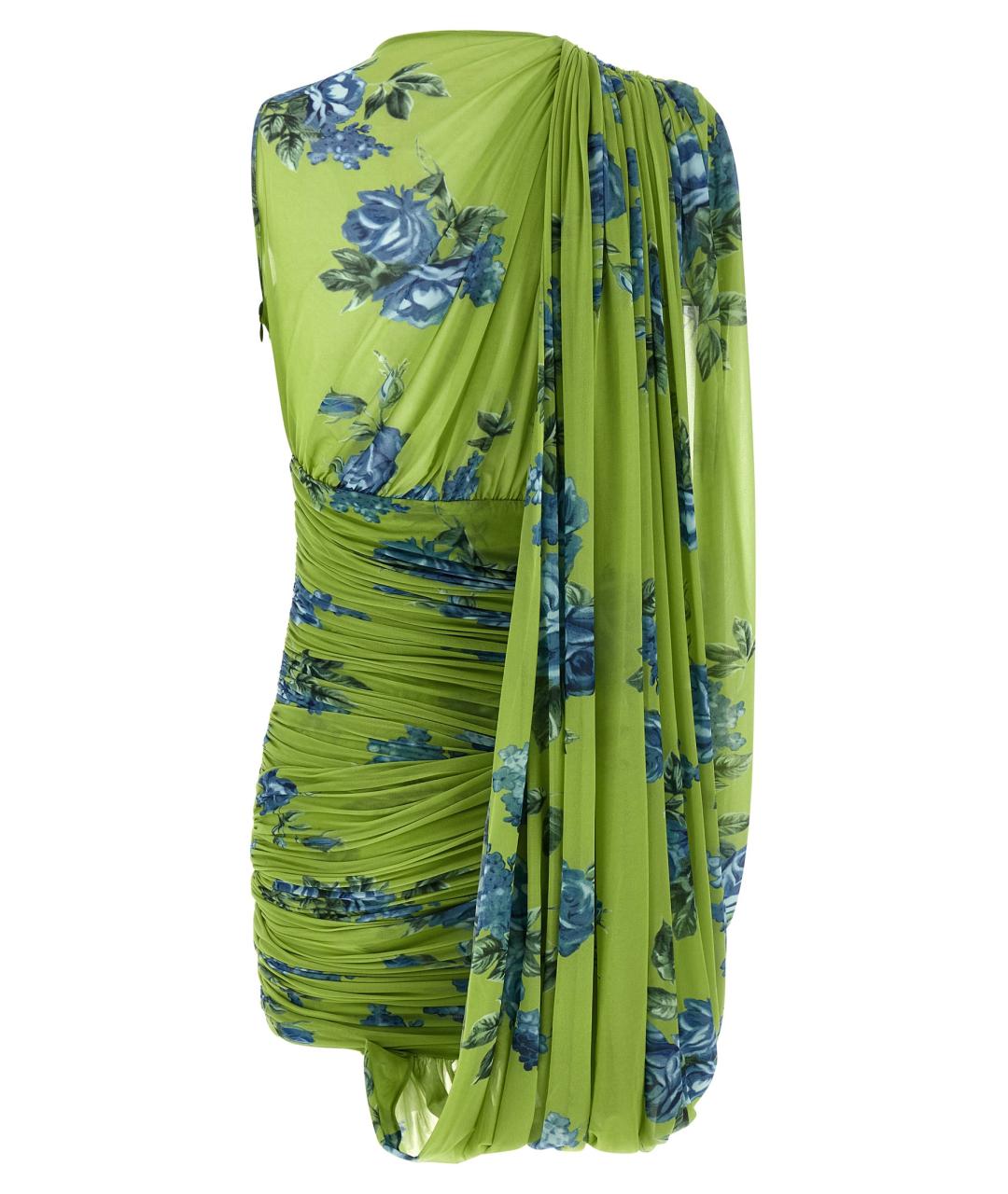 MAGDA BUTRYM Зеленые вискозное коктейльное платье, фото 2