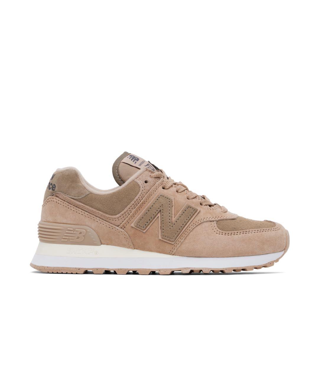 NEW BALANCE Бежевые замшевые кроссовки, фото 9