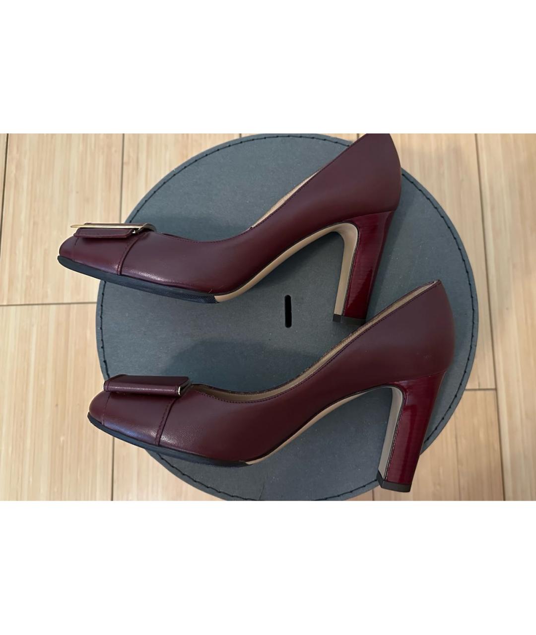 FERRAGAMO Коричневые кожаные туфли, фото 6