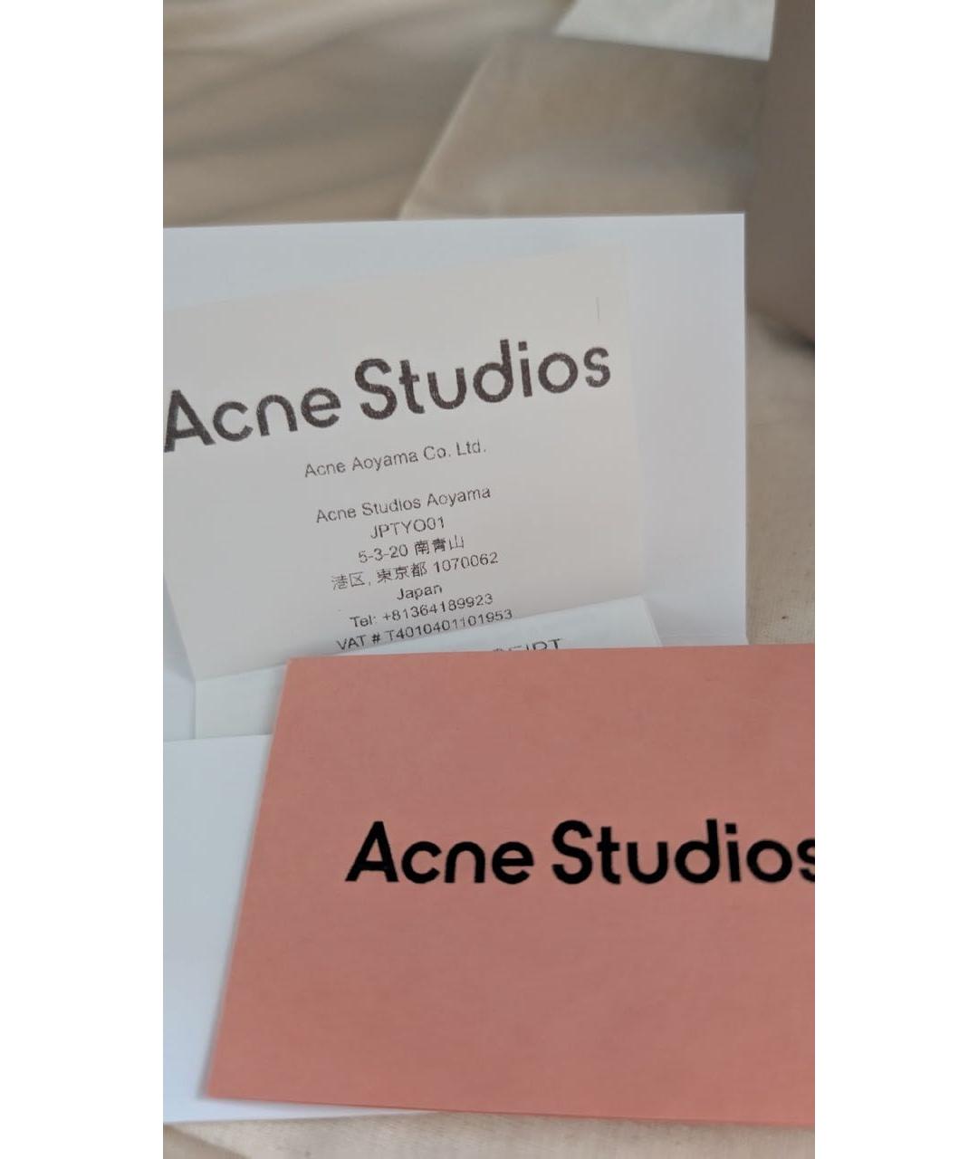 ACNE STUDIOS Бежевая кожаная сумка тоут, фото 5