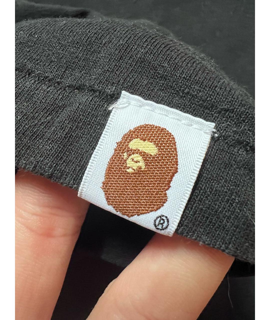 BAPE Черная хлопковая футболка, фото 7