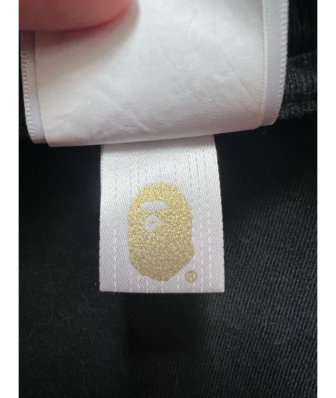 BAPE Черная хлопковая футболка, фото 6