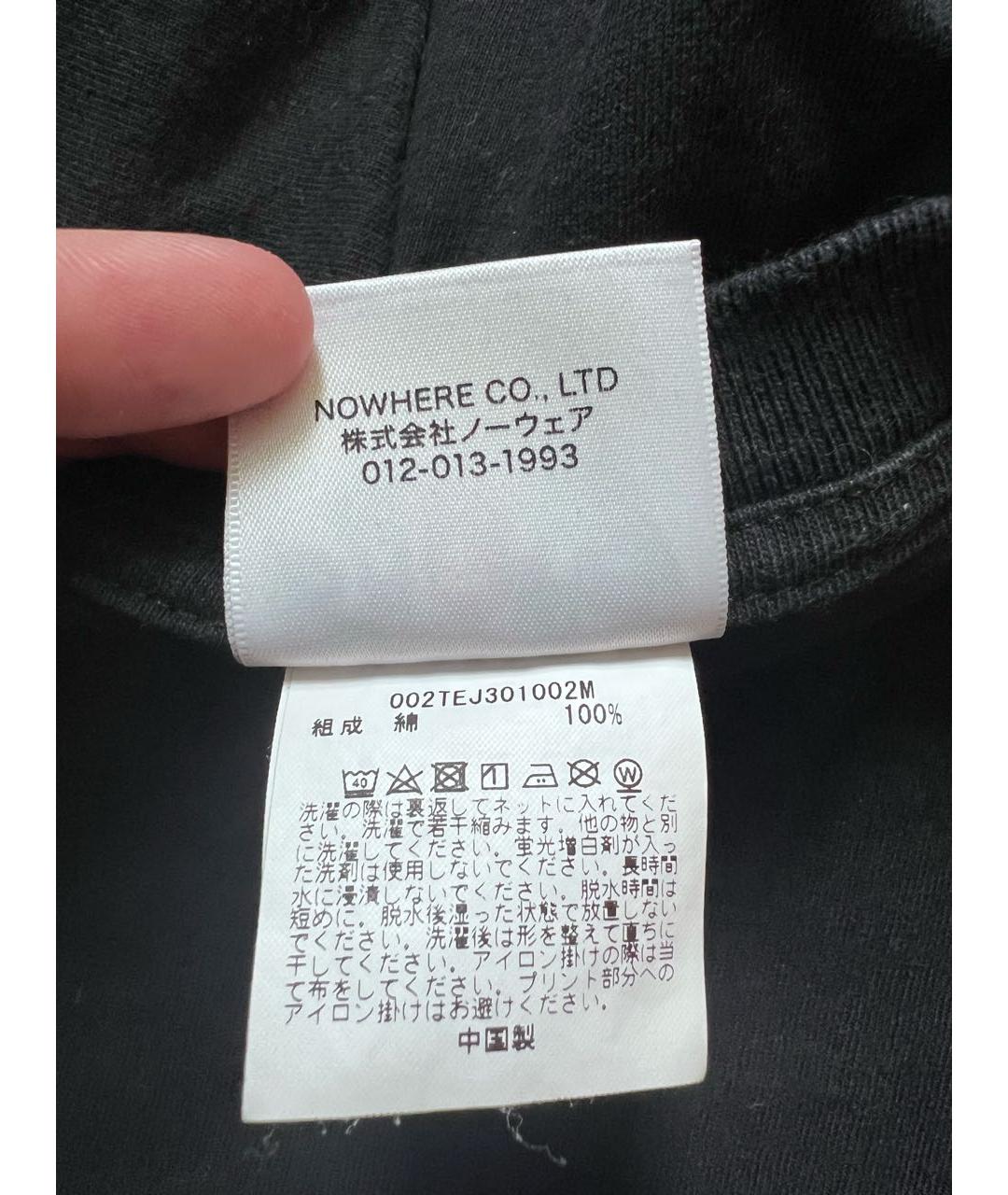 BAPE Черная хлопковая футболка, фото 4
