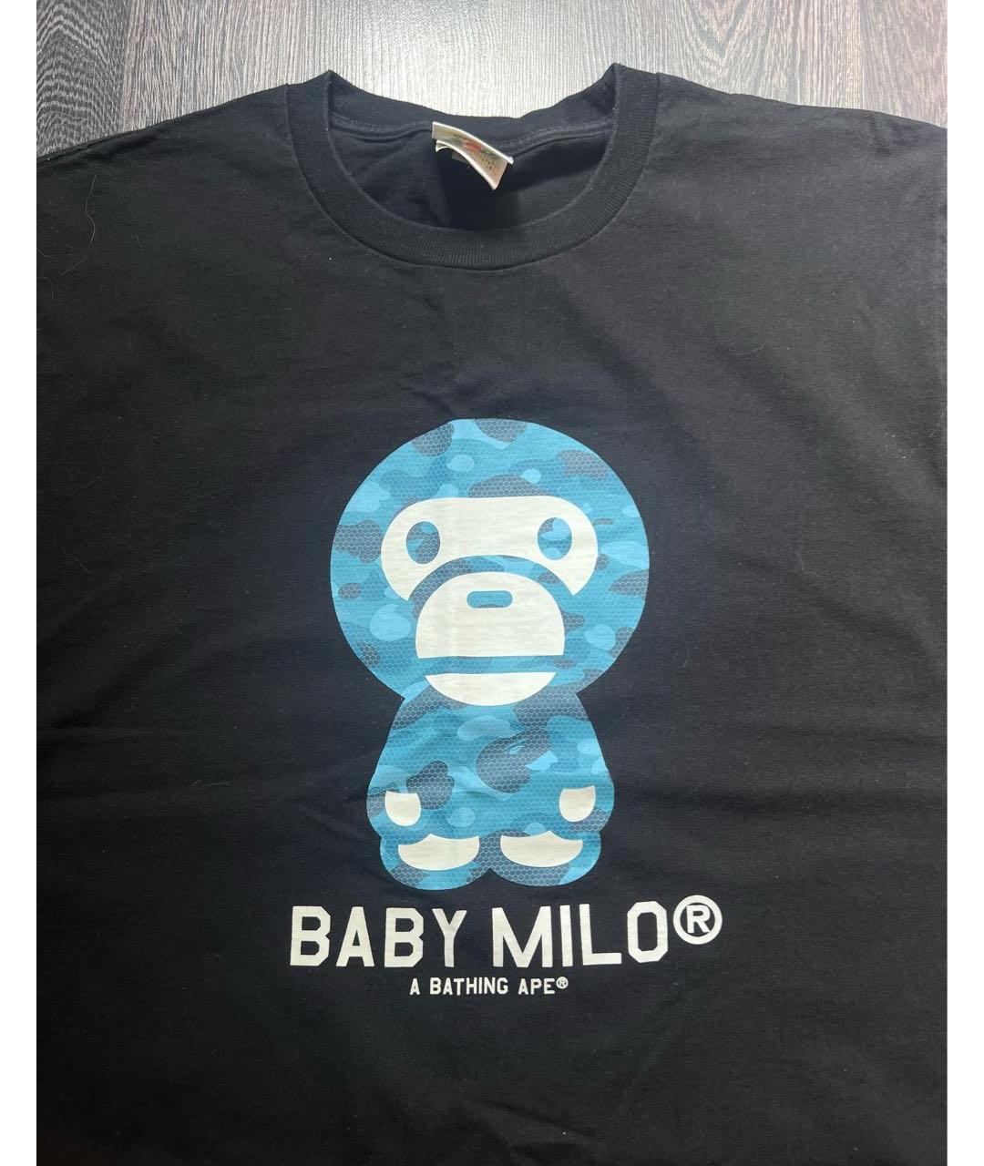 BAPE Черная хлопковая футболка, фото 2