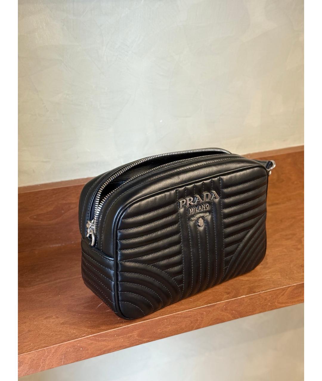 PRADA Черная кожаная сумка тоут, фото 2