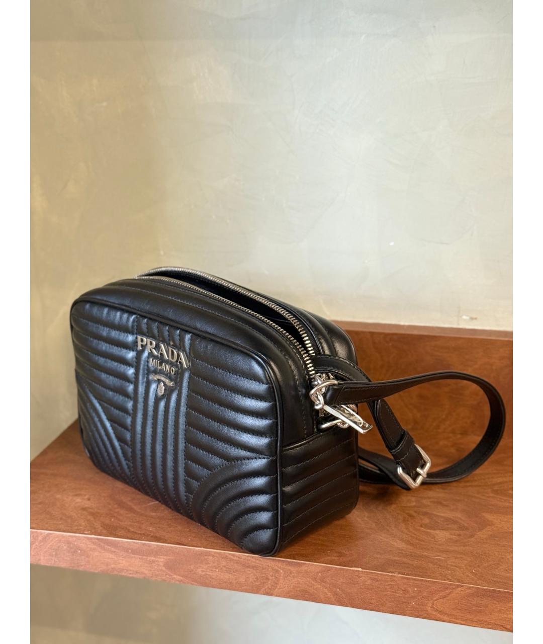 PRADA Черная кожаная сумка тоут, фото 4