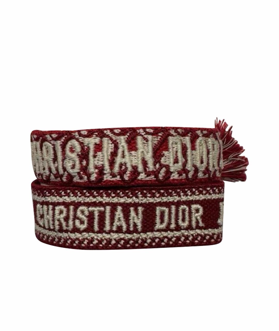 CHRISTIAN DIOR Красный браслет, фото 1