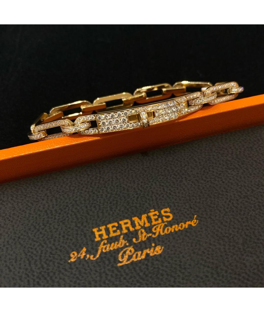 HERMES Золотой браслет из розового золота, фото 2
