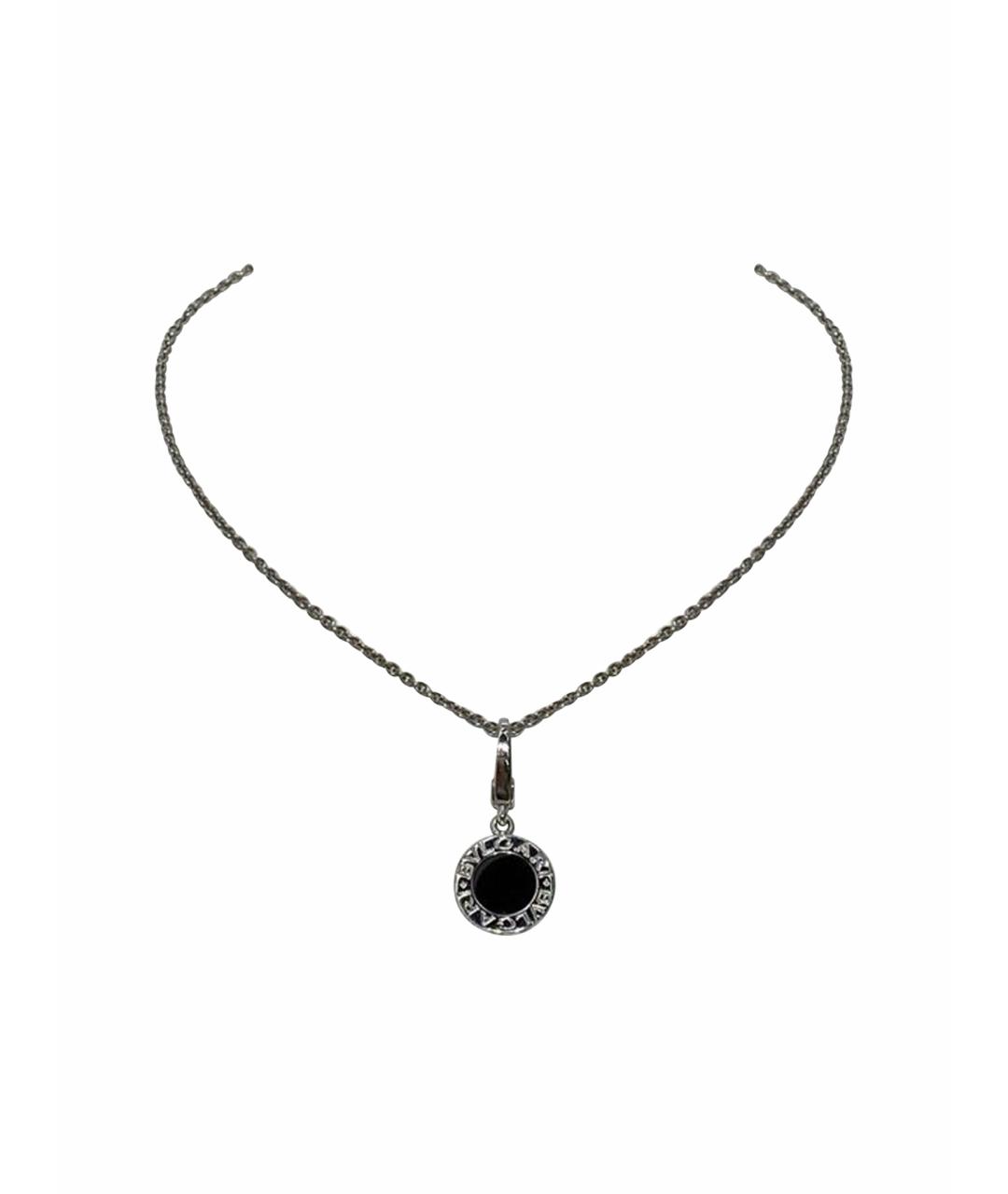 BVLGARI Серебряное колье из белого золота, фото 1