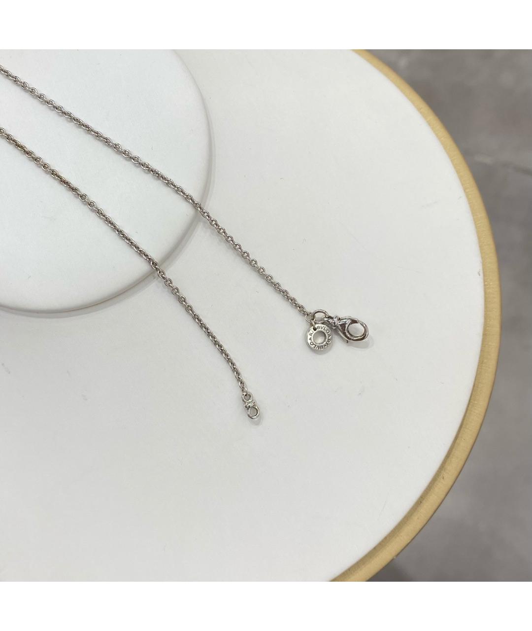 BVLGARI Серебряное колье из белого золота, фото 7