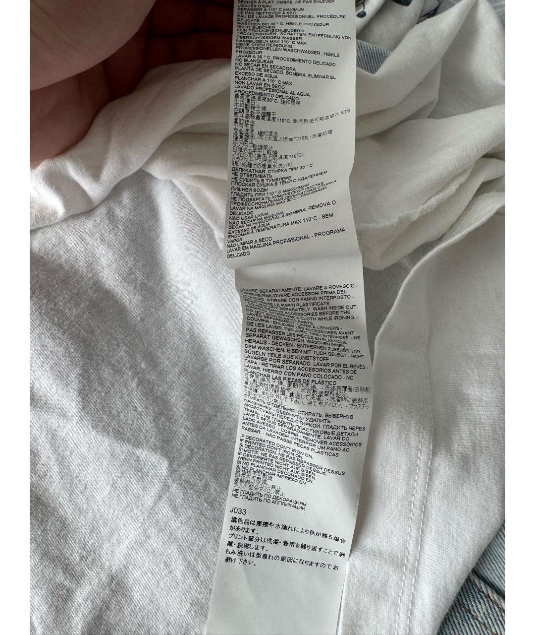 MAISON MARGIELA Белая хлопковая футболка, фото 8