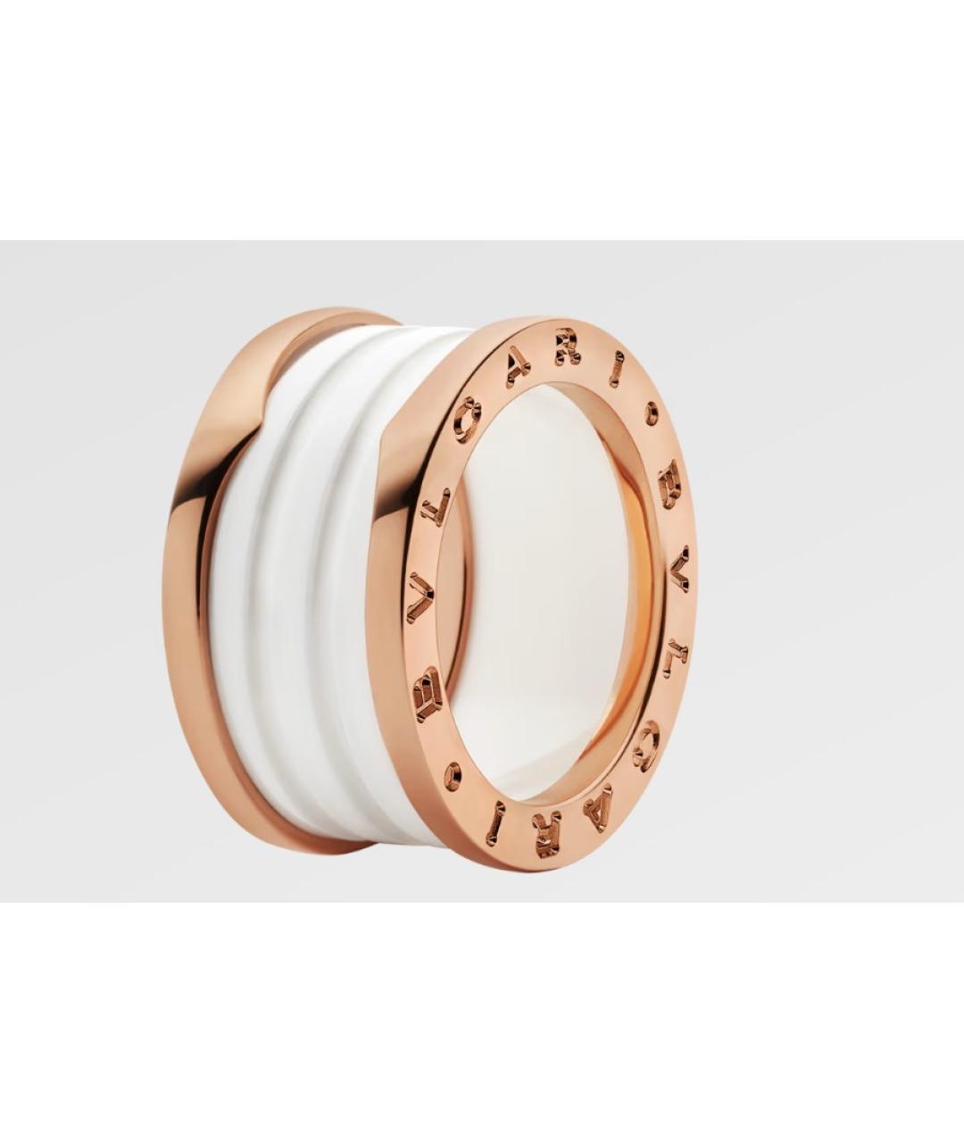 BVLGARI Белое керамическое кольцо, фото 6