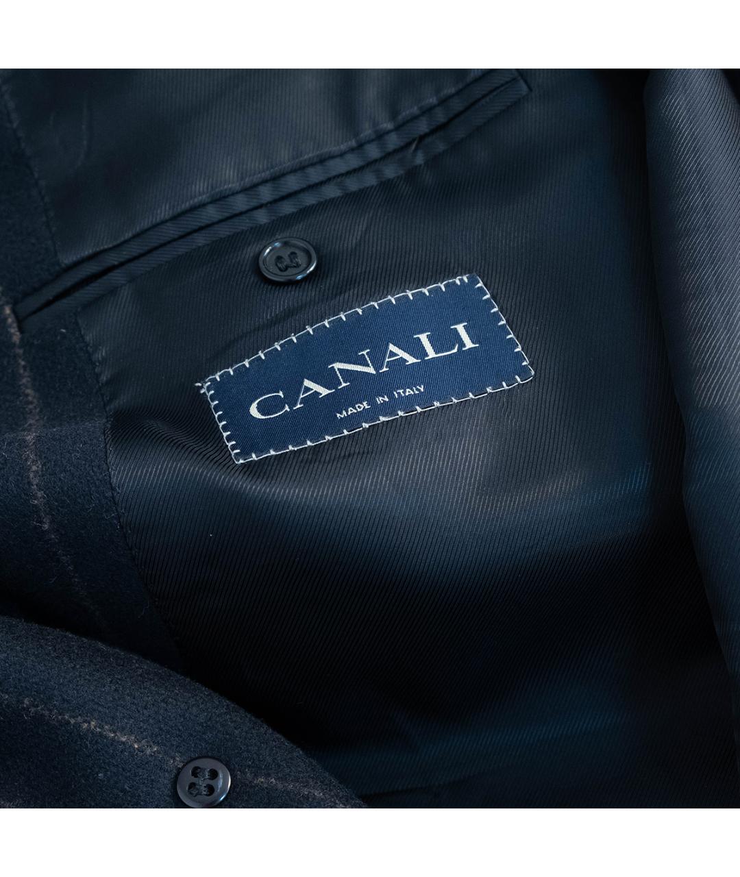CANALI Черное шерстяное пальто, фото 6