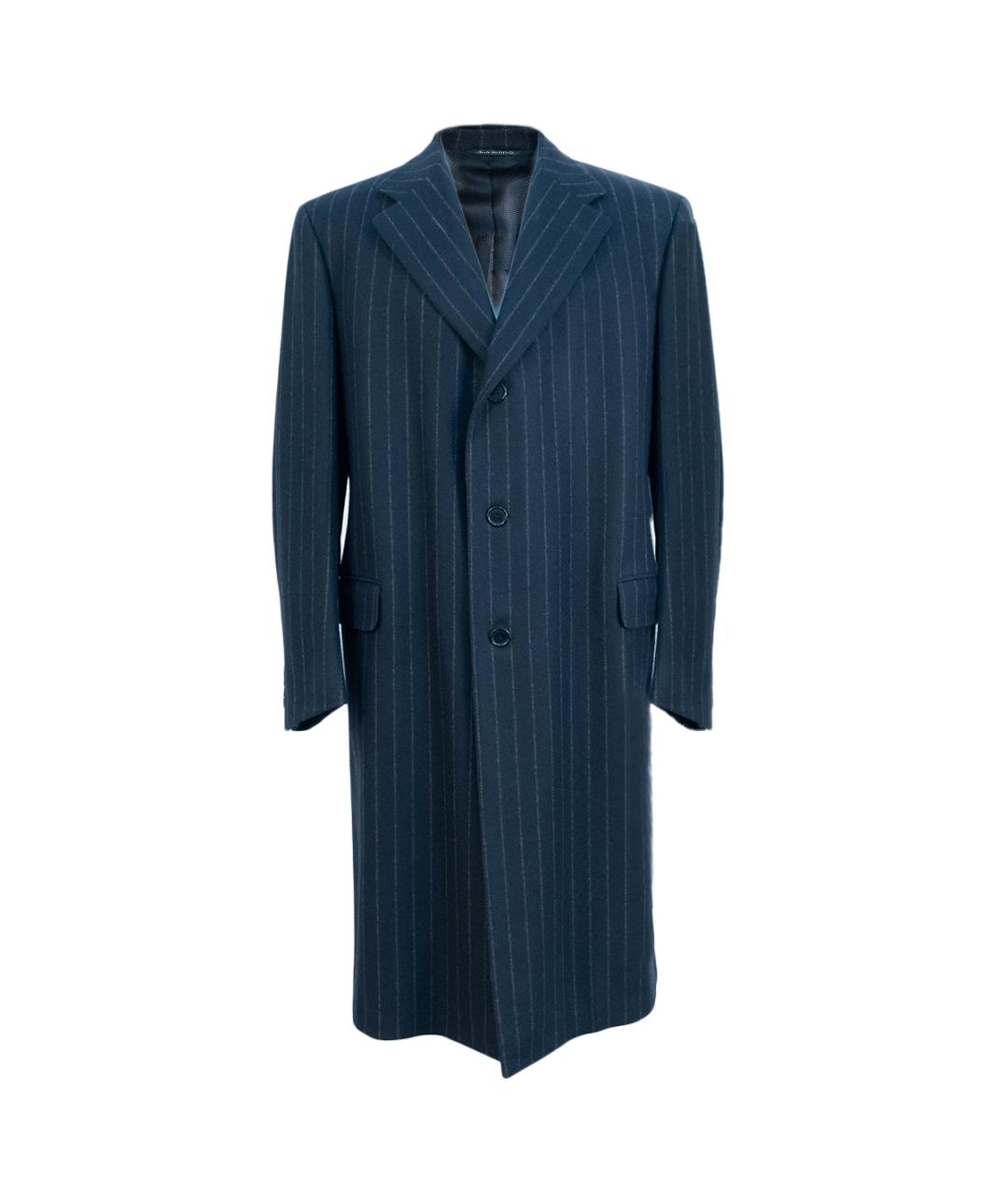 CANALI Черное шерстяное пальто, фото 1