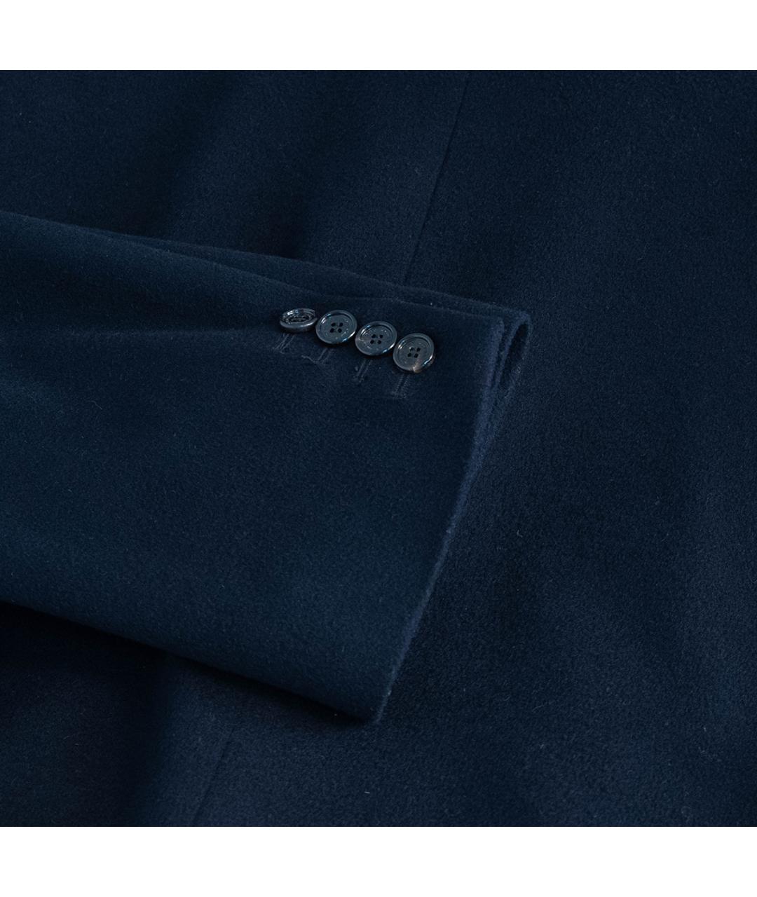 BURBERRY Темно-синее шерстяное пальто, фото 5
